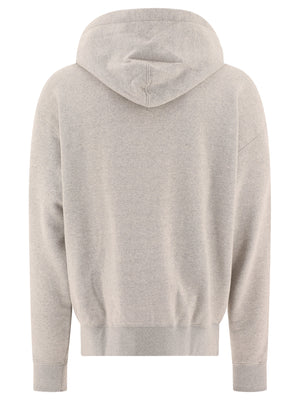 JIL SANDER ZIPPERED HOODIE WITH LOGO PATCH
