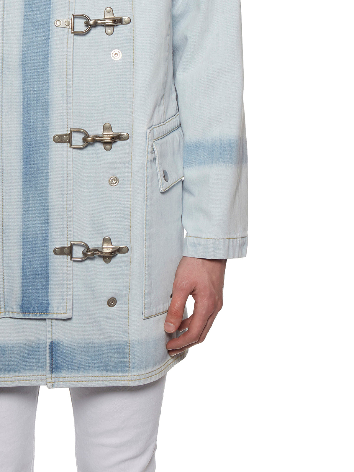 Blue Double-Lined Hooded Jeans Bomber Jacket - SS18 Collection