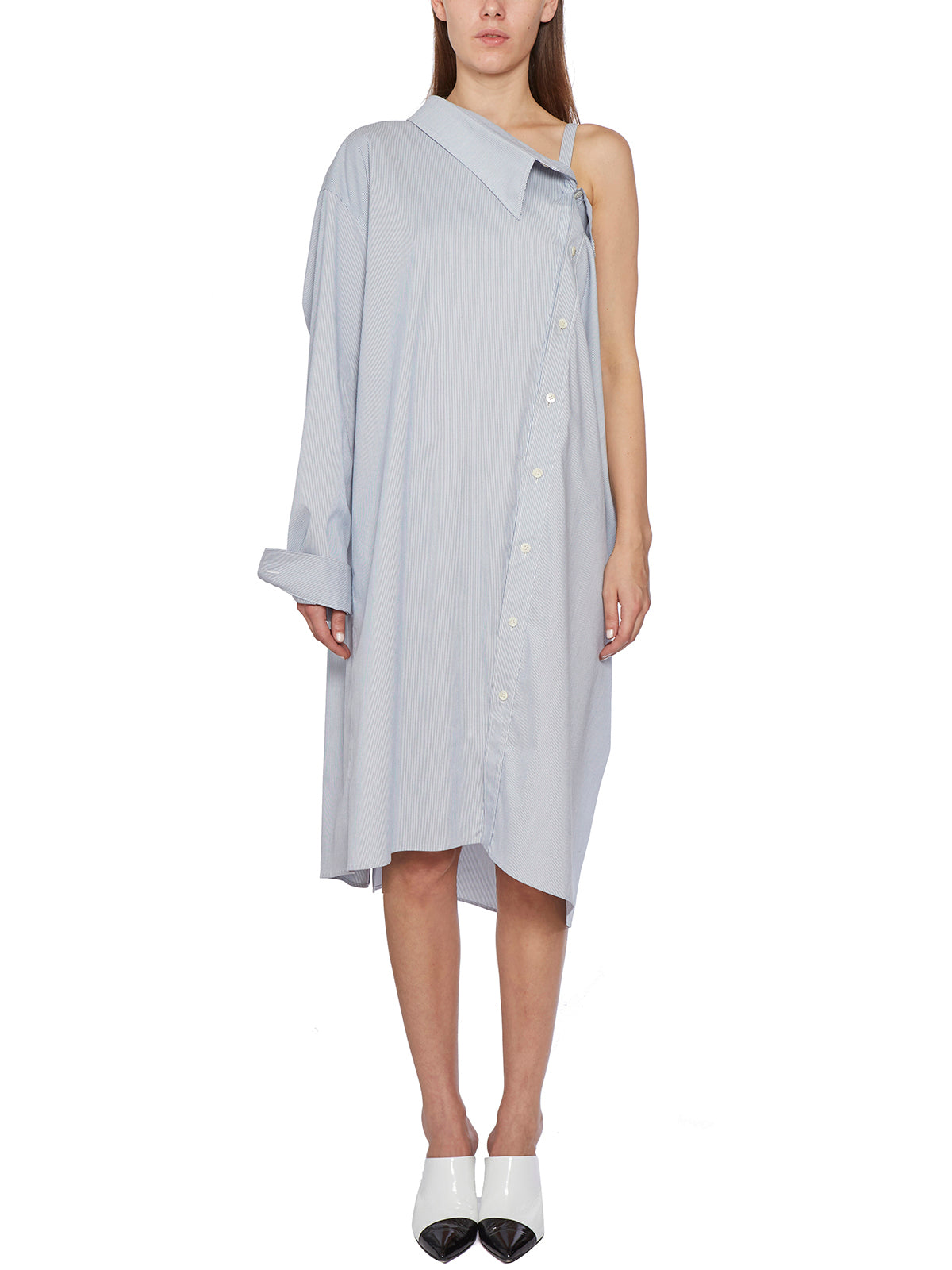 AMBUSH Blue Oversize Shirt with Front and Back Buttons for Women