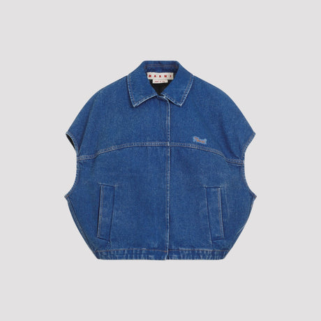 MARNI Classic Blue Cotton Jacket