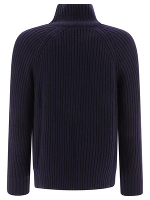 TOM FORD RIBBED ZIPPERED SWEATER
