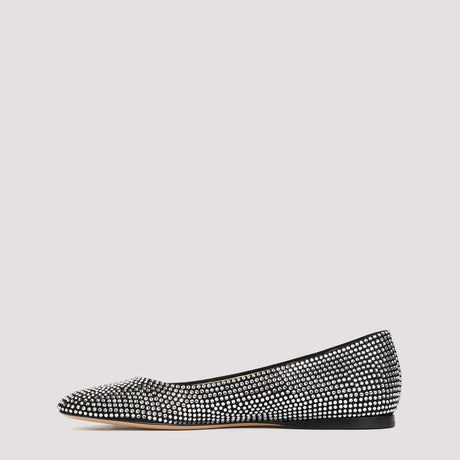 LOEWE Black Leather Ballerina Flats for Women - SS24 Collection