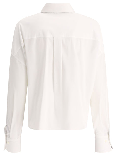 24SS White Women's Shirt by Brunello Cucinelli