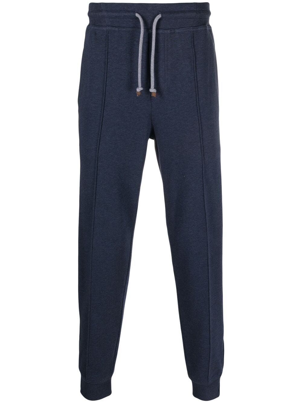 BRUNELLO CUCINELLI Navy Drawstring Track Pants for Men - SS24 Collection