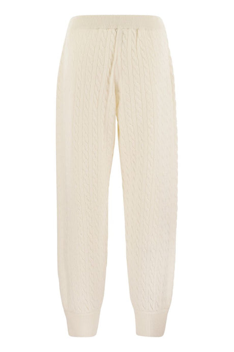 BRUNELLO CUCINELLI Luxurious Cashmere Cable Knit Pants