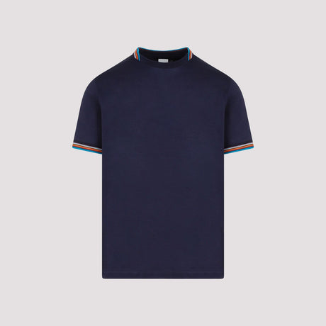男士蓝色棉质T恤 - SS24系列