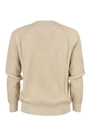 Honey Cashmere Crew-Neck Sweater for Men - Must-Have for Autumn