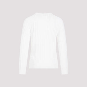 BRUNELLO CUCINELLI Men's White Cotton Knitwear - SS24 Collection