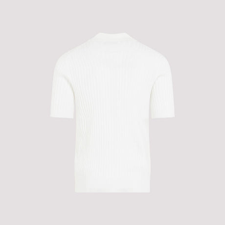 メンズ用白い綿のポロシャツ | SS24 コレクション