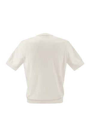 Áo T-Shirt Cổ Tròn Nam Mùa Hè - 100% Cotton, Tay Ngắn, Màu Kem