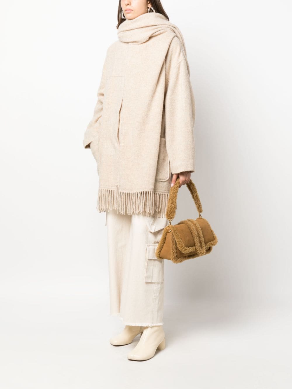ISABEL MARANT ETOILE Effortless Style: Recycled Wool Cape in Ecrucast by Marant Étoile