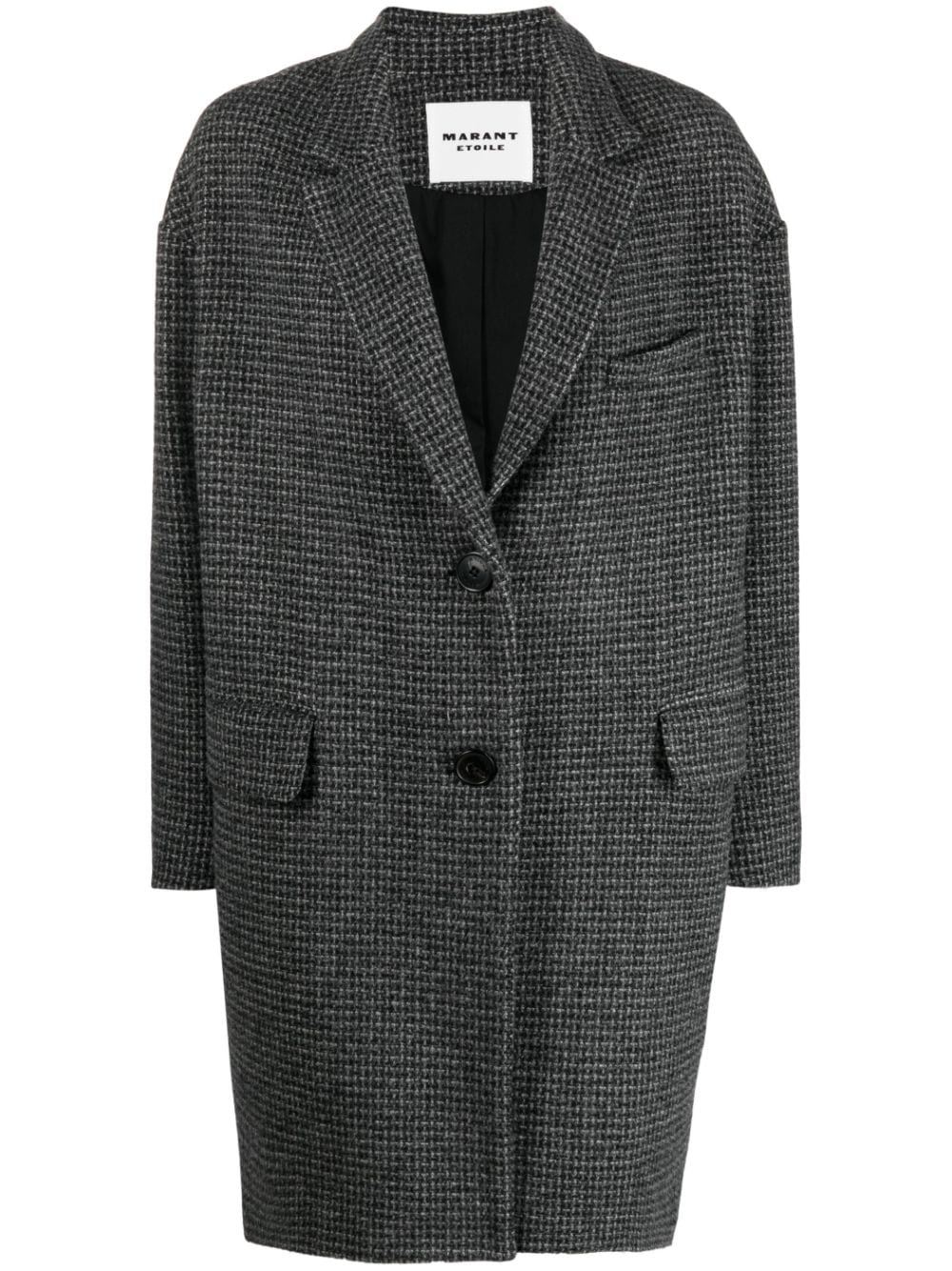 ISABEL MARANT ETOILE Gray Wool Blend Comb Jacket for Women for FW23