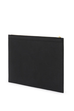 Black Medium Document Holder Pouch Handbag for Men