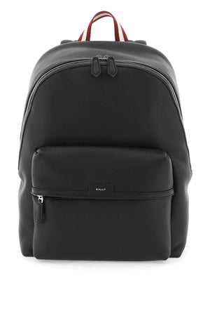 BALLY Luxurious and Sleek Black Leather Backpack for Men