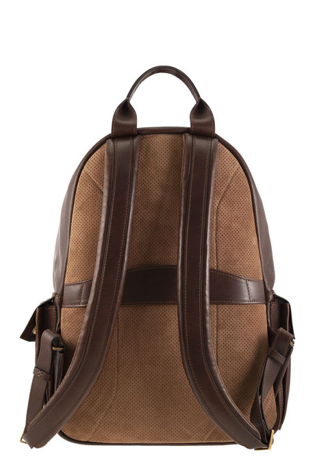 BRUNELLO CUCINELLI Luxury Calfskin Backpack for the Modern Gentleman