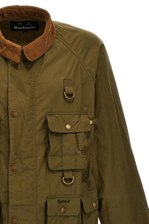 BARBOUR Green Synthetic Polyester Transport Jacket for Men