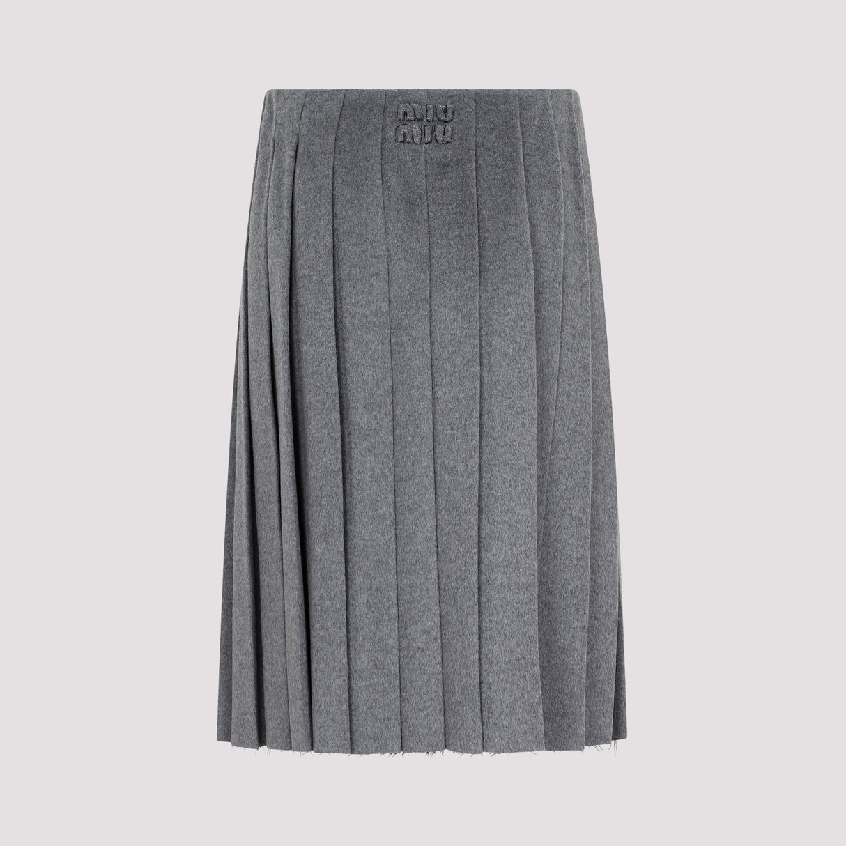MIU MIU Luxurious Wool and Cashmere Skirt - SS23 Collection