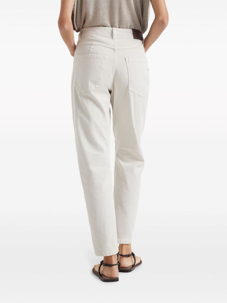 BRUNELLO CUCINELLI 24SS White Denim Jeans for Women