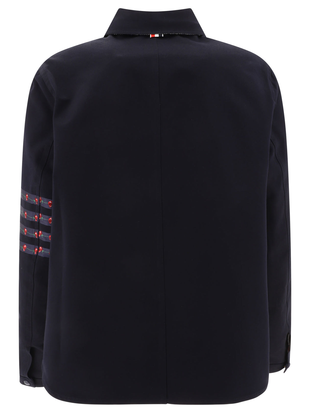 THOM BROWNE Navy Overshirt Jacket for Men - FW24 Collection