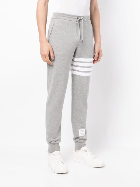 THOM BROWNE Men's 4-Bar Stripe Track Pants in Grey for SS24