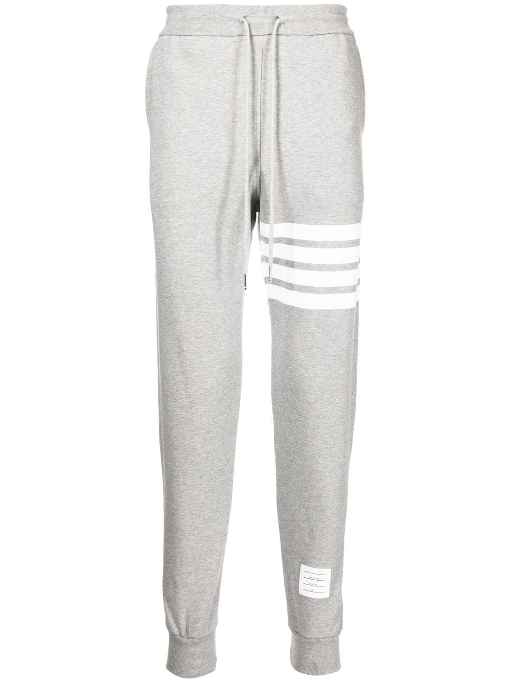优质灰色纯棉男士4条蜂窝条纹运动裤