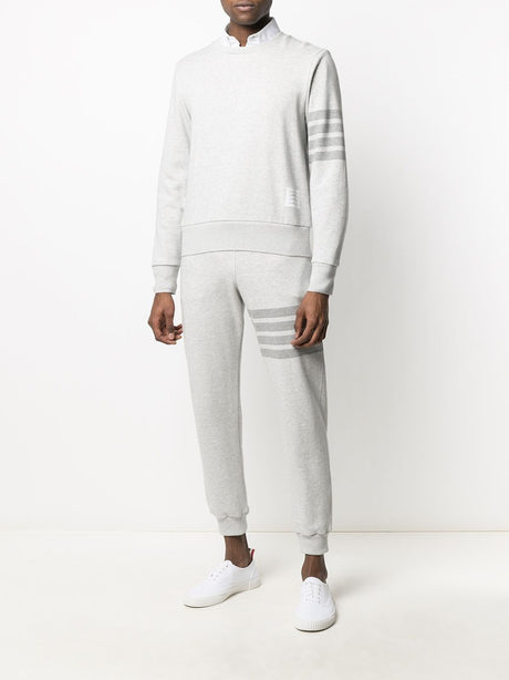 THOM BROWNE 4-Bar Stripe Cotton Track Pants in Grey for Men