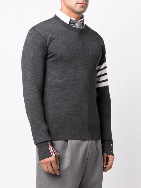 THOM BROWNE 24SS Men's Grey Tunic Sweater
