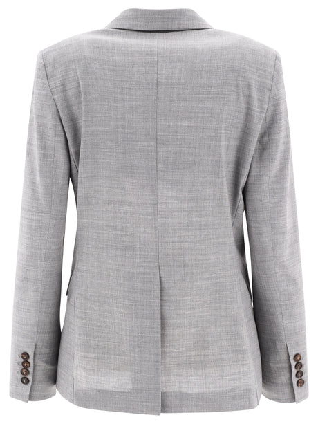 精緻灰色女士西裝外套：2024春夏時尚單品