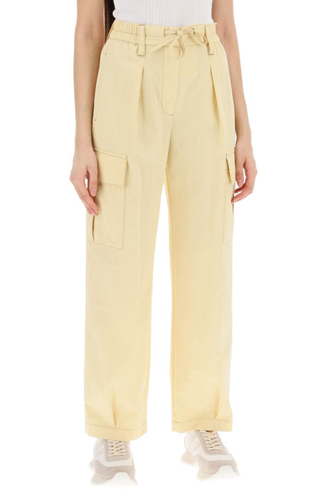 BRUNELLO CUCINELLI Yellow Utility Pants with Pockets for Women - SS24 Collection