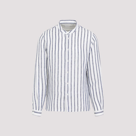 BRUNELLO CUCINELLI Classic Striped Button-Up Shirt for Men