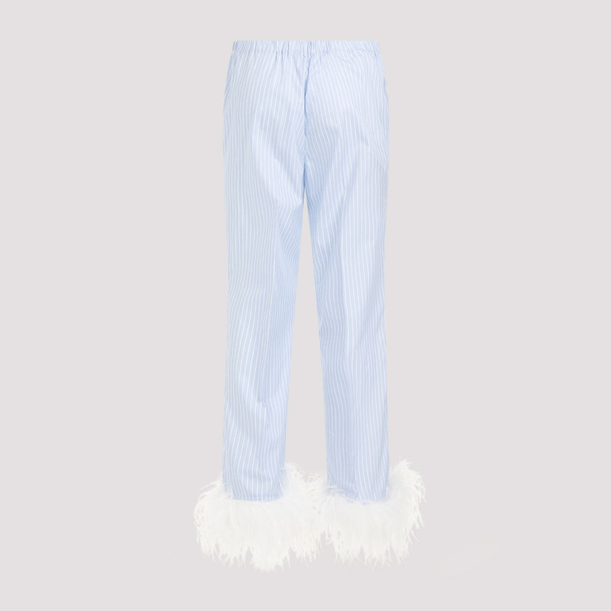 女性款原色藍色棉質褲子- SS24系列