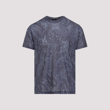 藍色Lycocell男士T恤 - SS24 限定版