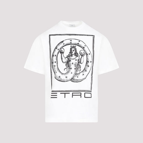 ETRO Classic White Cotton T-Shirt for Men - SS24