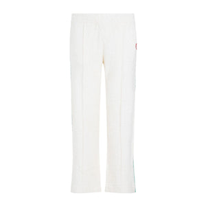 CASABLANCA Men's White Towelling Track Pants for SS24