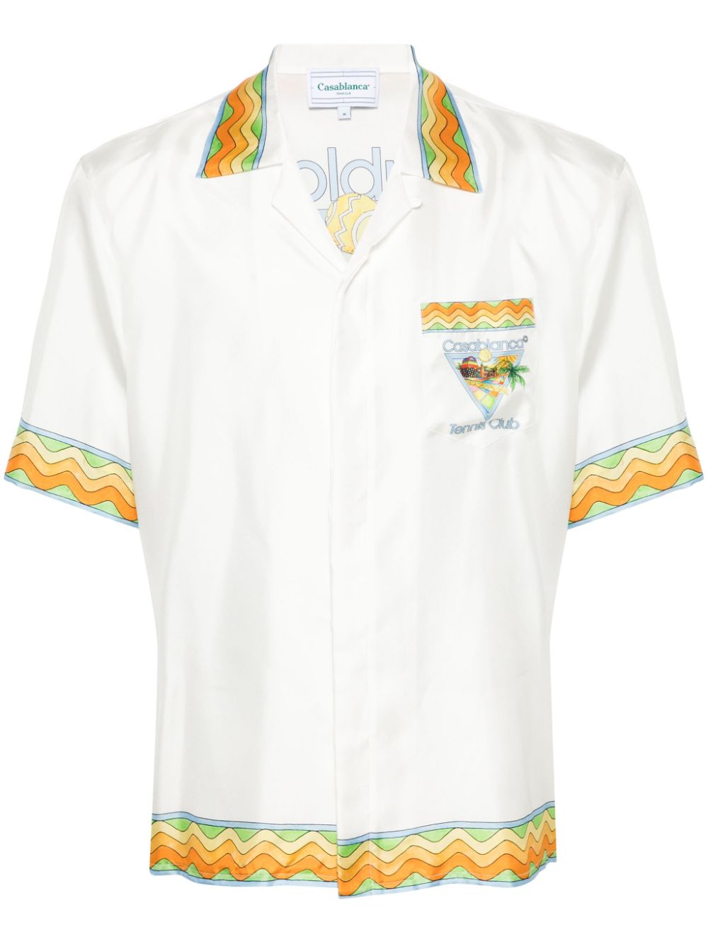 CASABLANCA Unisex Cuban Collar Short Sleeve Shirt for SS24