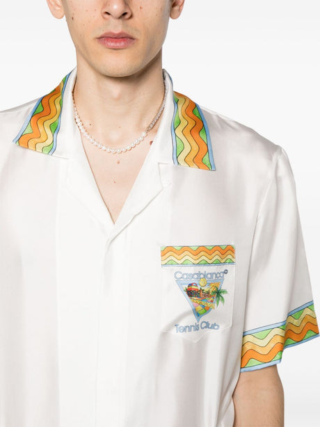 男士古巴領短袖襯衫：非洲古巴主義 CASABLANCA