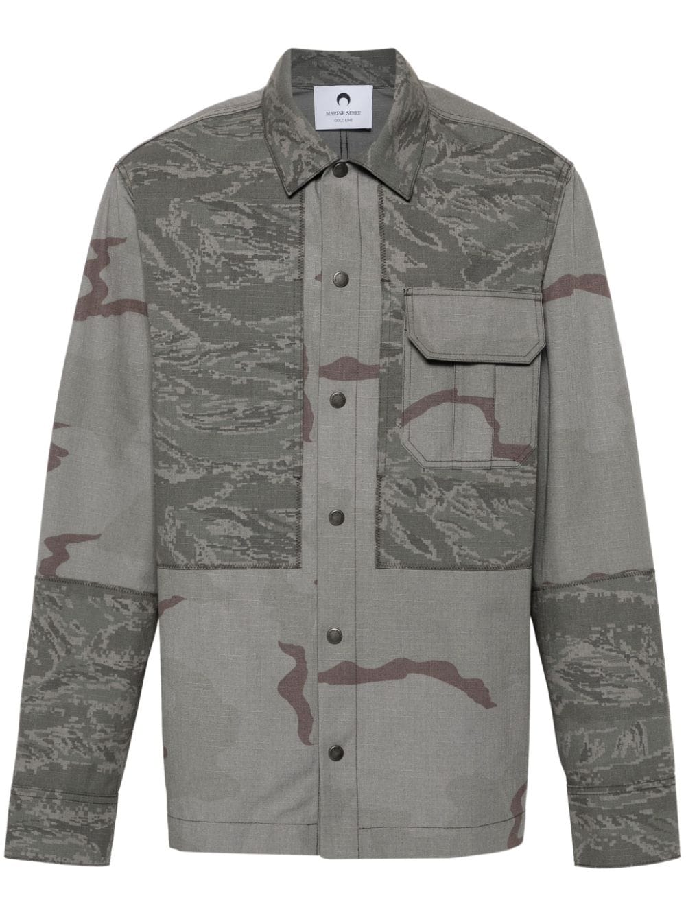 Grey Camouflage Ripstop Overshirt - SS24 Collection