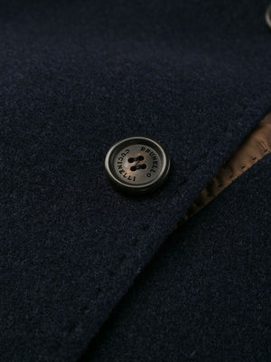 深藍單排扣西裝外套