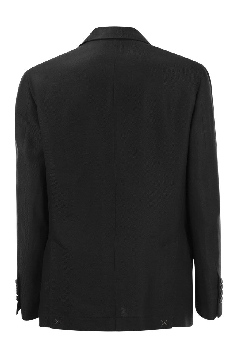 BRUNELLO CUCINELLI Sophisticated Deconstructed Jacket for Men - Black