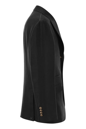 BRUNELLO CUCINELLI Sophisticated Deconstructed Jacket for Men - Black