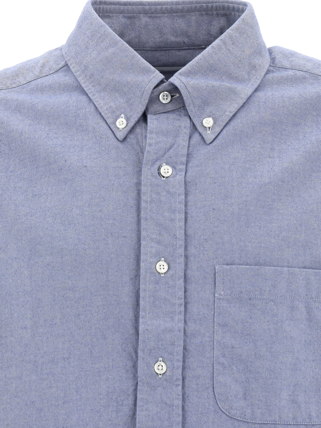 THOM BROWNE Men's Light Blue 4-Bar Shirt for FW24