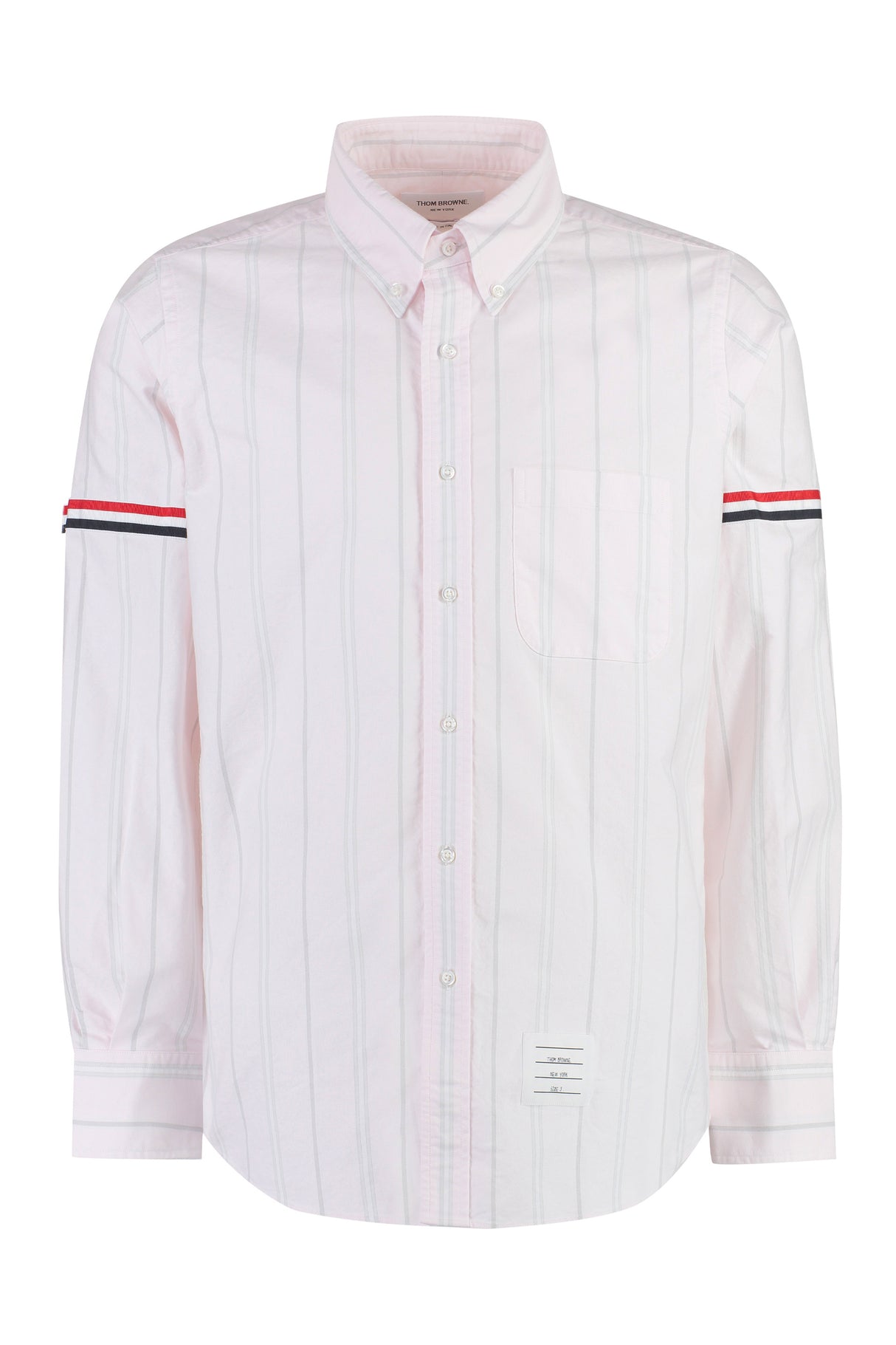 THOM BROWNE Tricolor Striped Cotton Shirt for Men - FW23 Collection