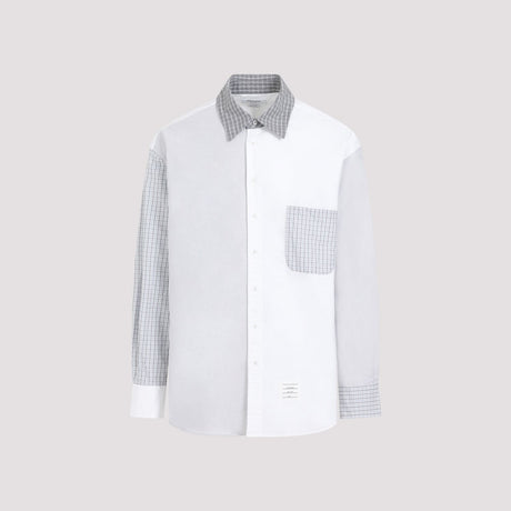 THOM BROWNE Men's Oversized Long Sleeve Shirt - SS24 Collection