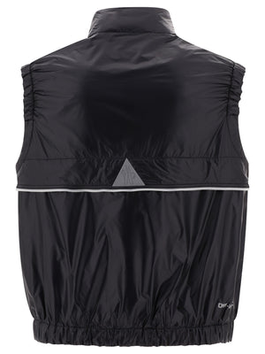 MONCLER GRENOBLE Men's Black Recycled Padded Vest Jacket for SS24