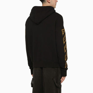 OFF-WHITE Cotton Sweatshirt Hoodie with Skate-Inspired Details