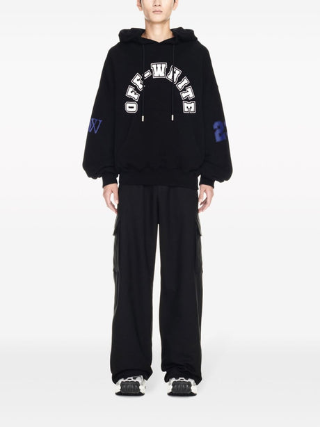 OFF-WHITE Black Football Over Hoodie for Men in SS24