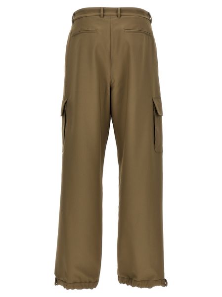 OFF-WHITE Beige Technical Fabric Cargo Pants for Men