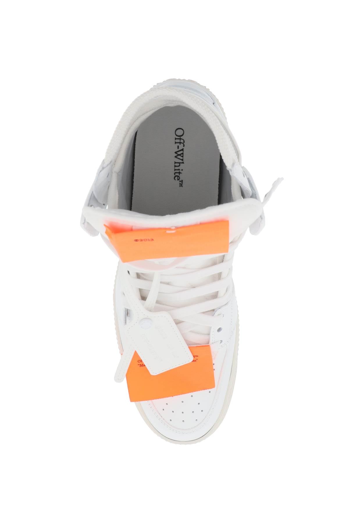 OFF-WHITE 3.0 Off-Court Women's Sneaker in Smooth Leather and Fabric Inserts