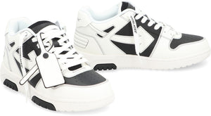 Giày Sneaker Da Nữ Màu Trắng Và Đen - Mũi Hút Khí, Dây Buộc Logo