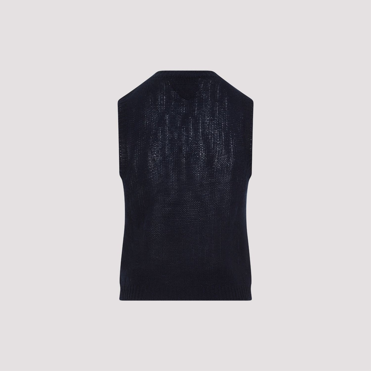 PRADA Blue Wool Gilet for Women - SS24 Collection